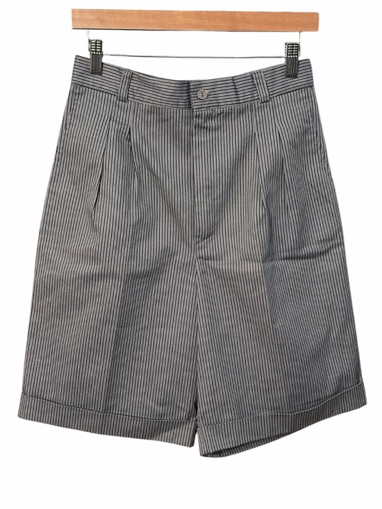 Amy Marsh Pants - Vintage Amy Marsh High-Waisted Pleated Striped Shorts - Size 4/6